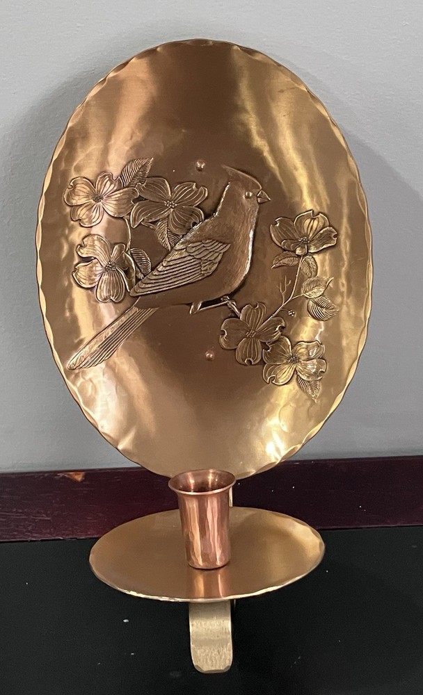 Wendell August Forge Solid Bronze Cardinal Wall Sconce Grove City, Pa.