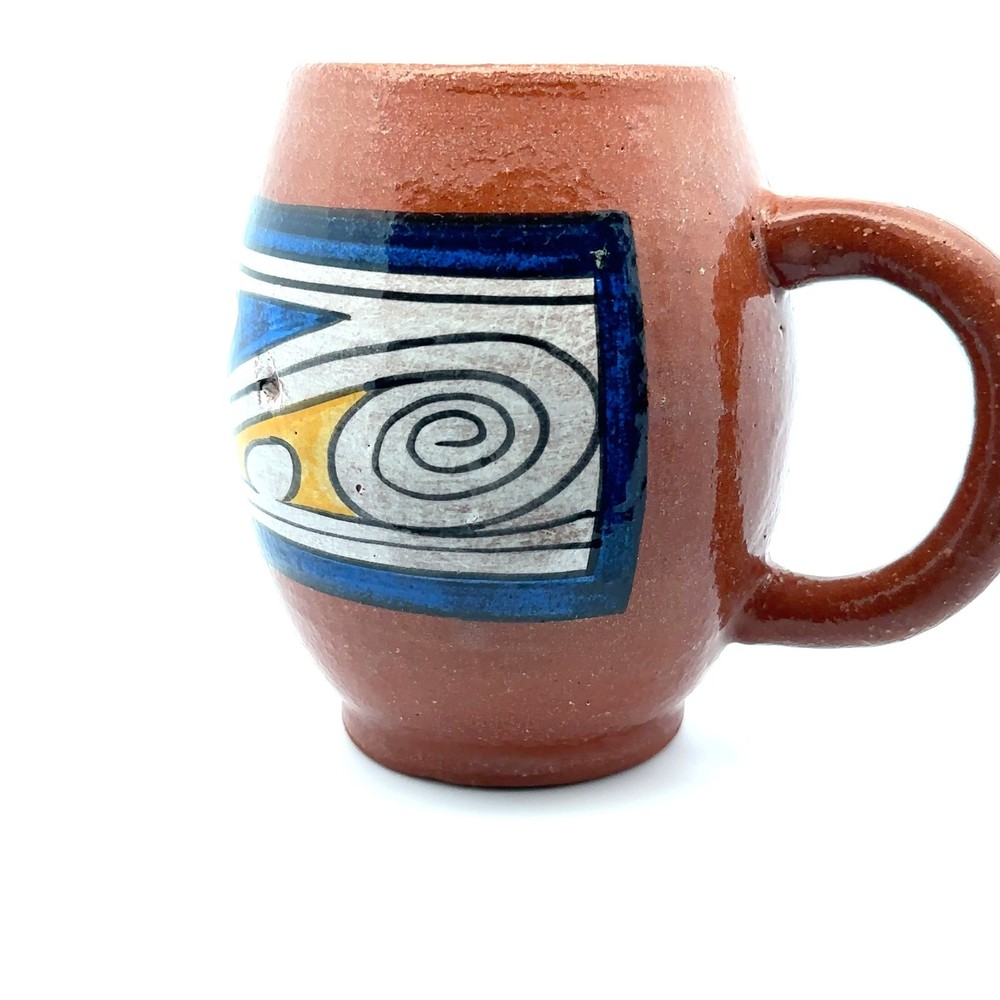 Panama Coffee Cup Pottery Hand-Painted