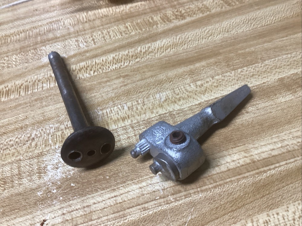 Antique Pool Table Bolt & Adjustable Fork Brace Bit
