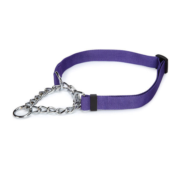 Guardian Gear Dog Martingale Chain Nylon Collar Adjustable Small Medium Large