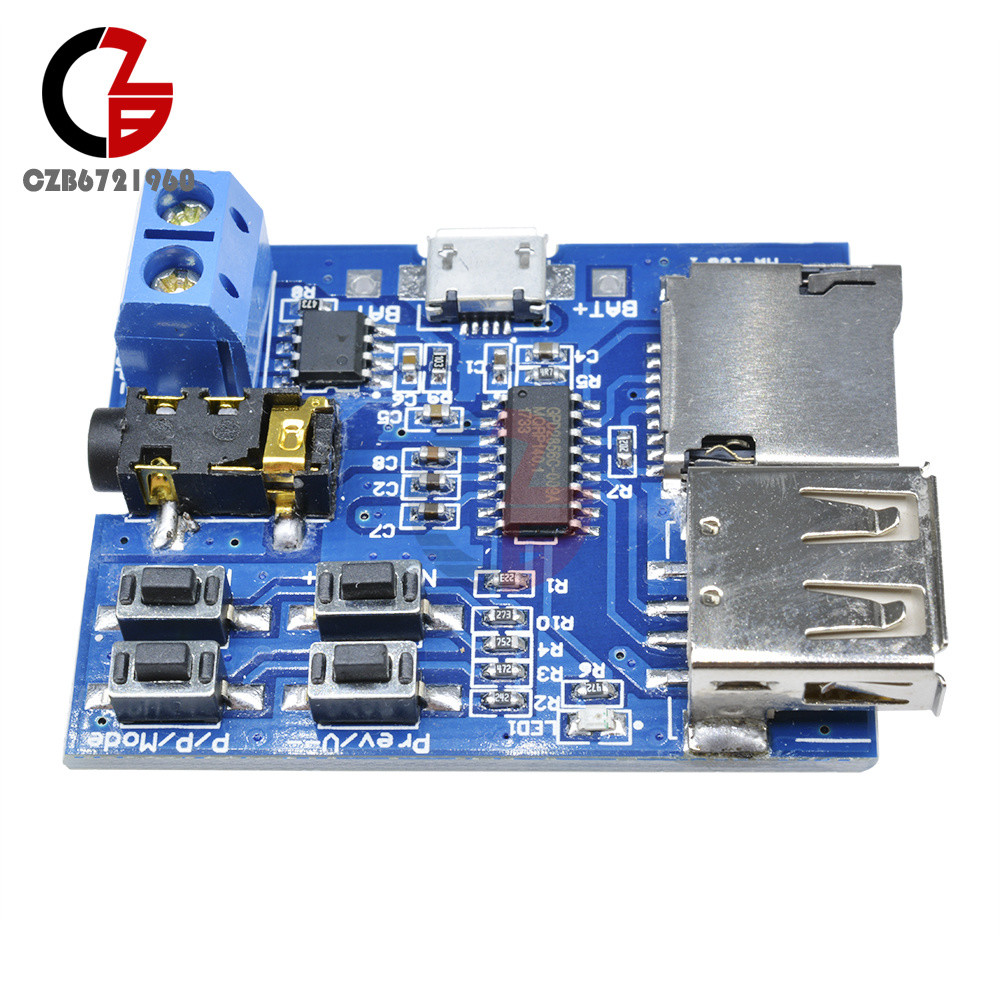 MP3 Format TF Card U Disk Decoder Amplifier Board Module Decoding Audio Player