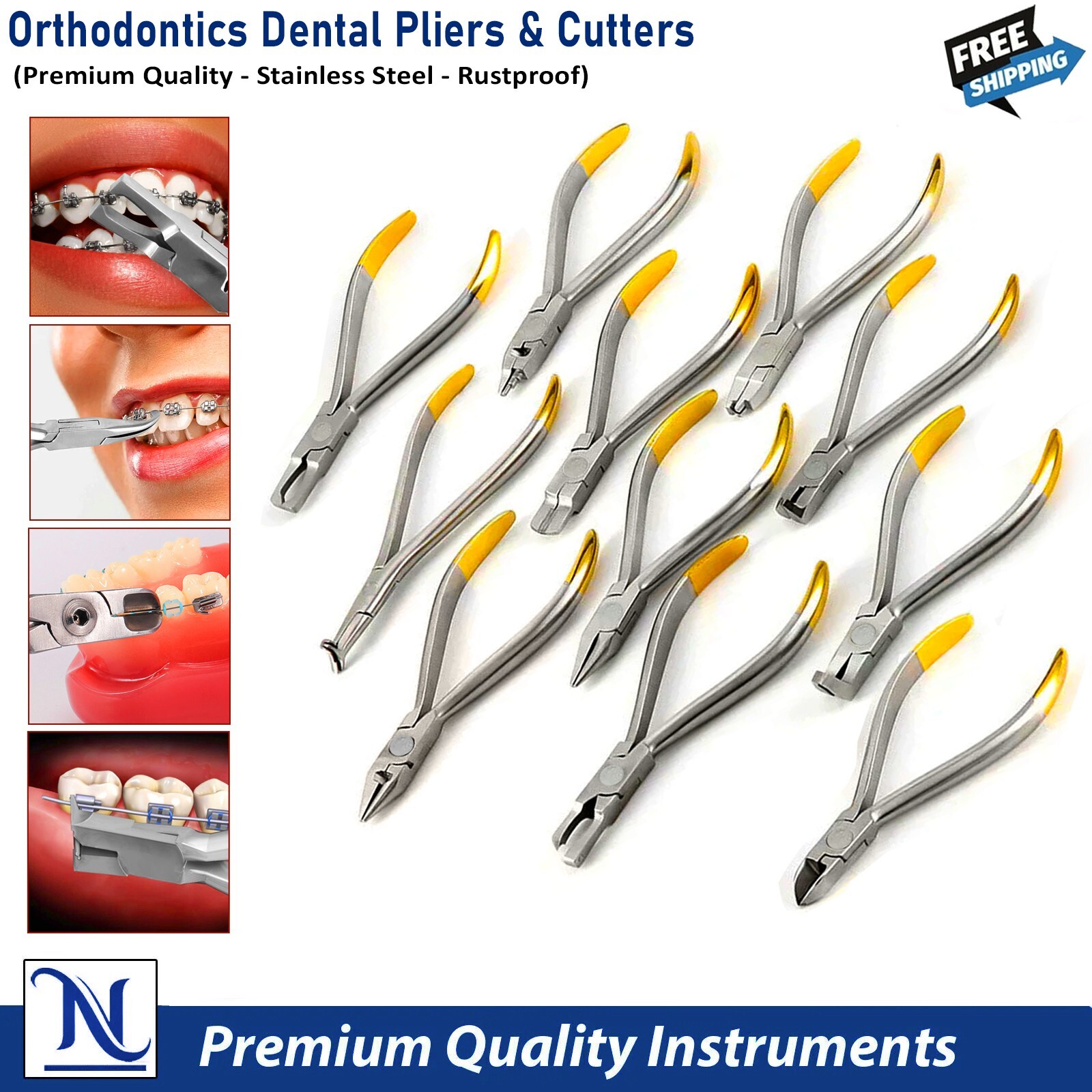 Dental Alicates Ortodóncicos Dentales Cortadores de Alambre Pinzas Brackets