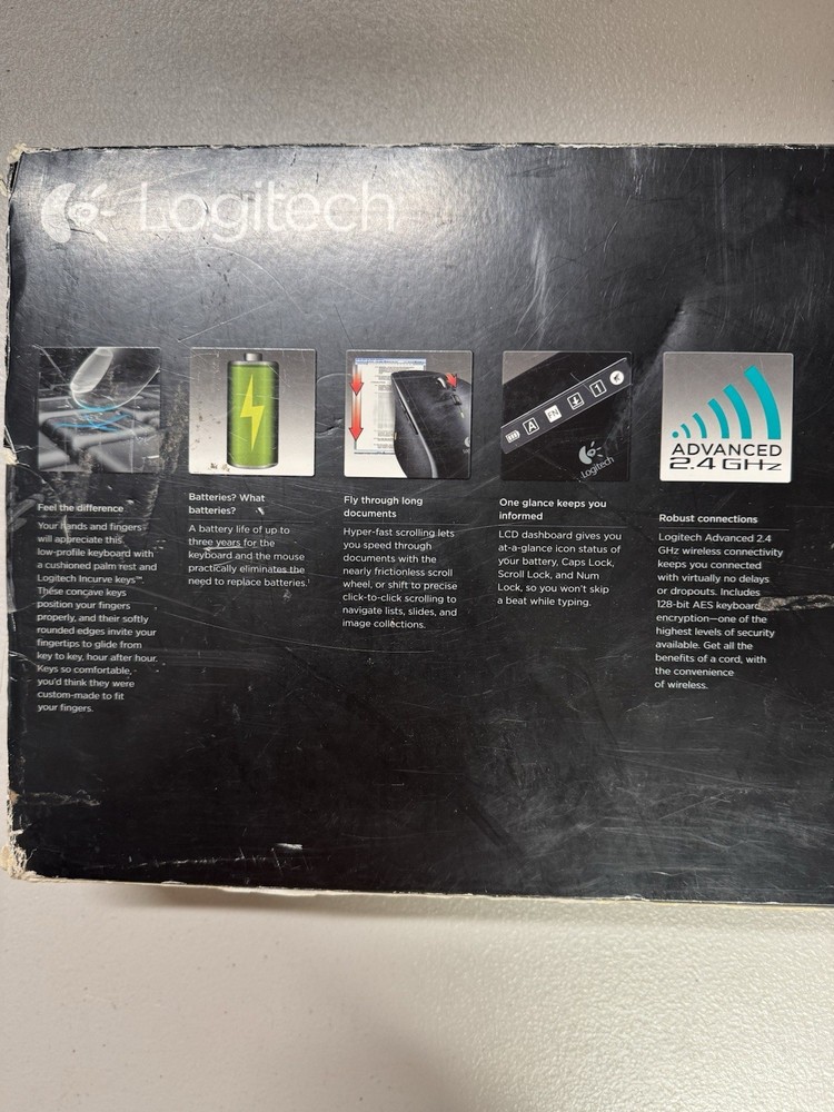 Logitech MK710 Wireless Keyboard Mouse Combo K710 M705 Unifying