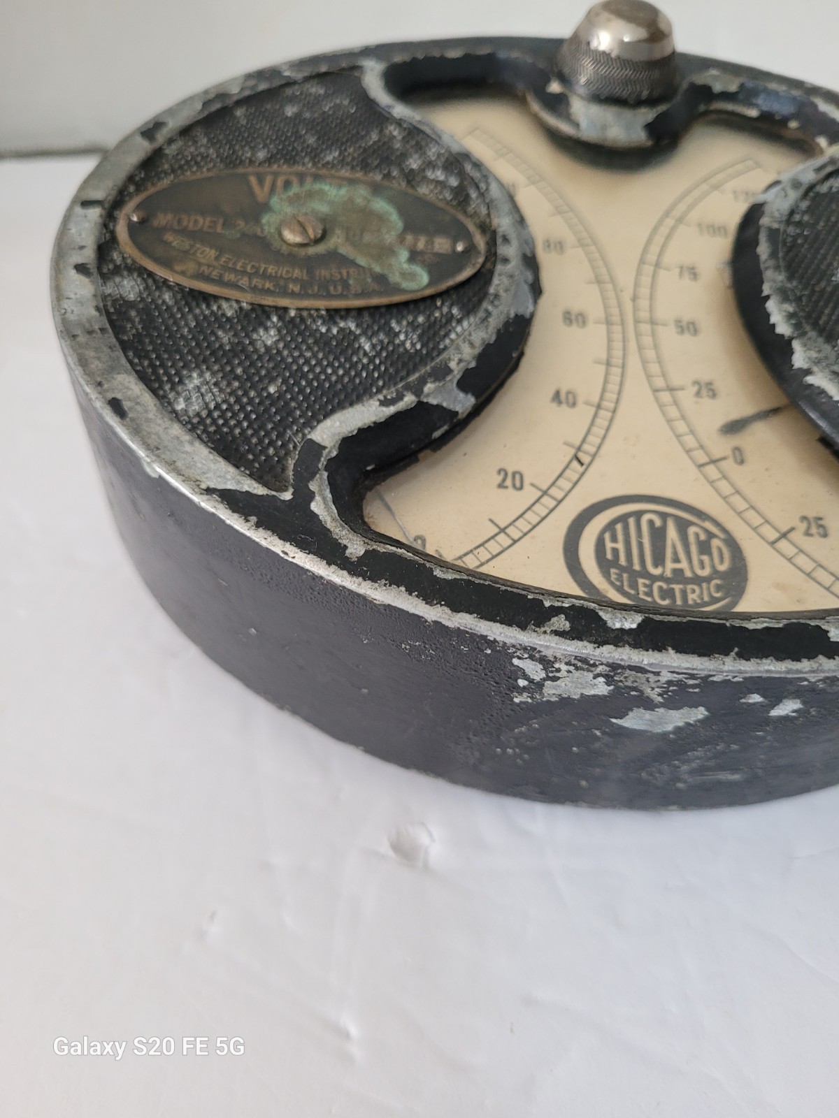 Electric Auto Volt And Amp Meter Weston Model 240 1900s Vintage Antique