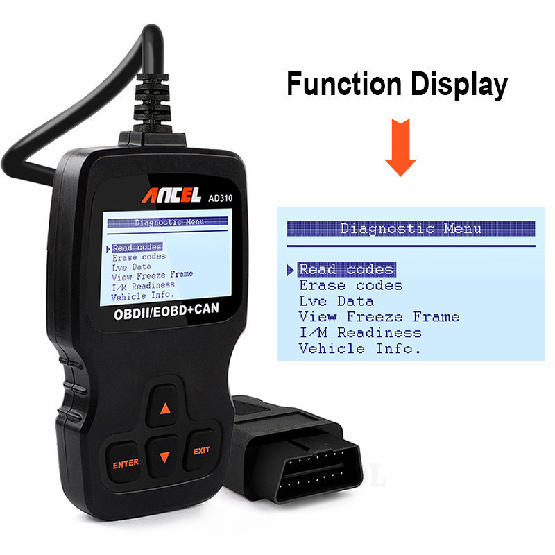 ANCEL AD310 Classic Enhanced Universal OBD II Scanner Car Engine Fault Code Read