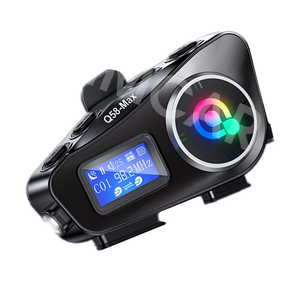 LCD Display Motorcycle Bluetooth Headphones Helmet Intercom Headset Waterproof