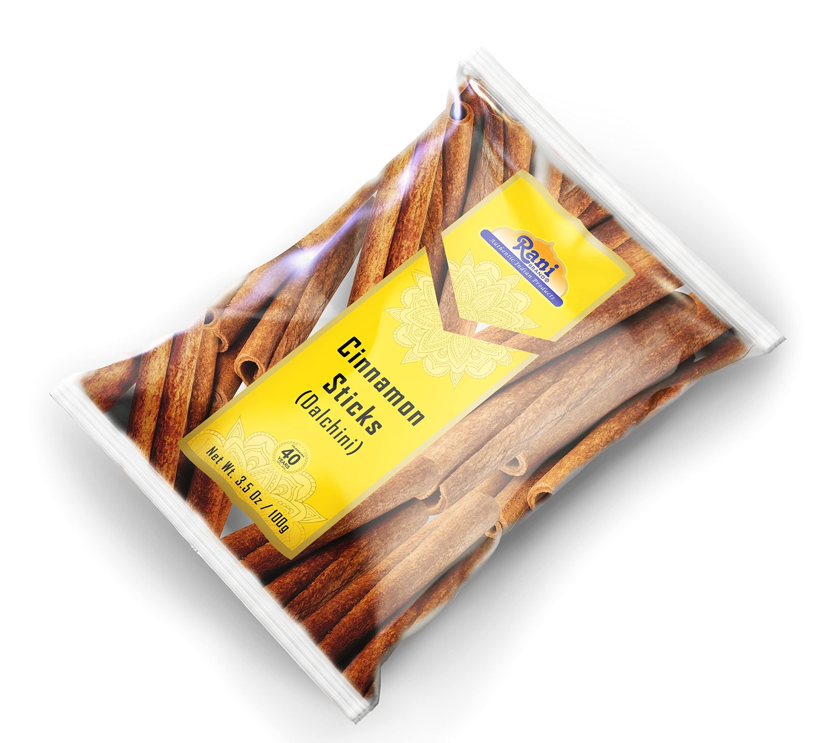 Rani Cinnamon Sticks 3.5oz (100g) ~ 18-22 Sticks 3 Inches in Length Cassia Round