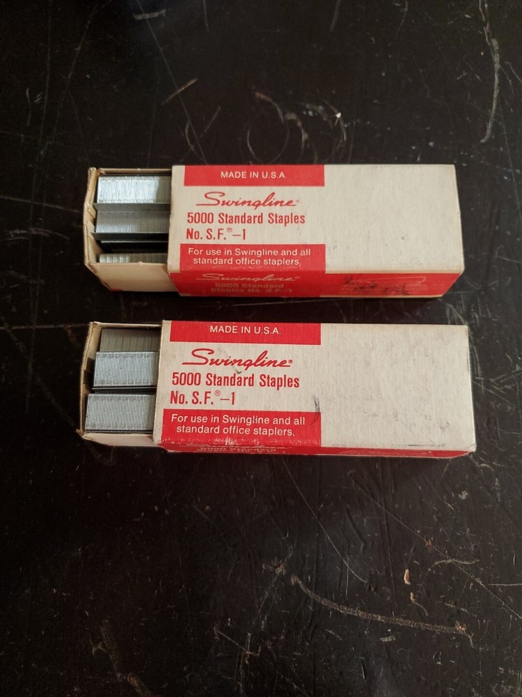 Swingline SF-1 5000 Standard Staples, 2 Boxes Almost Full
