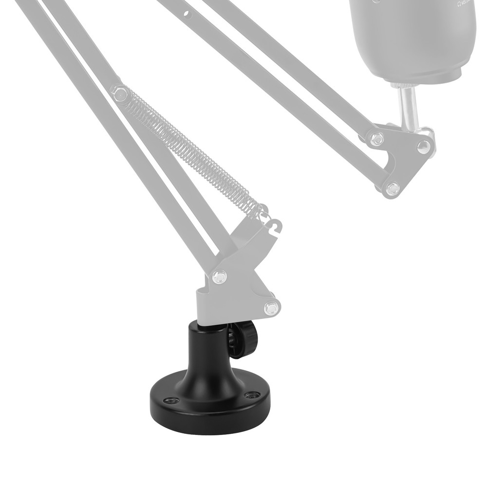 Geekria Microphone Table Flange Mount Adapter, Metal Table Mount Clamp