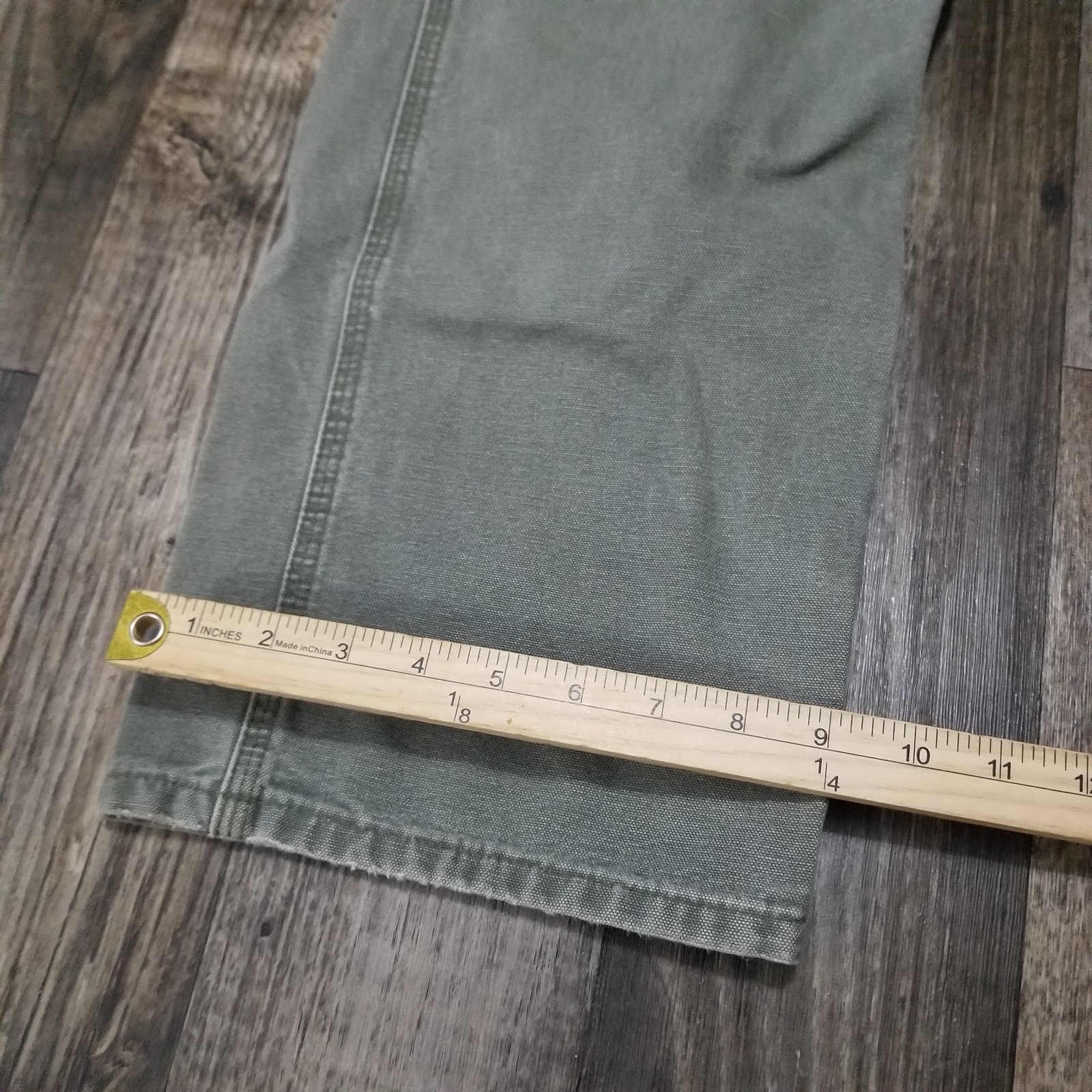 Carhartt Pants Men's 32x32 Moss Green Carpenter Dungaree Fit Canvas Duck B11 MOS