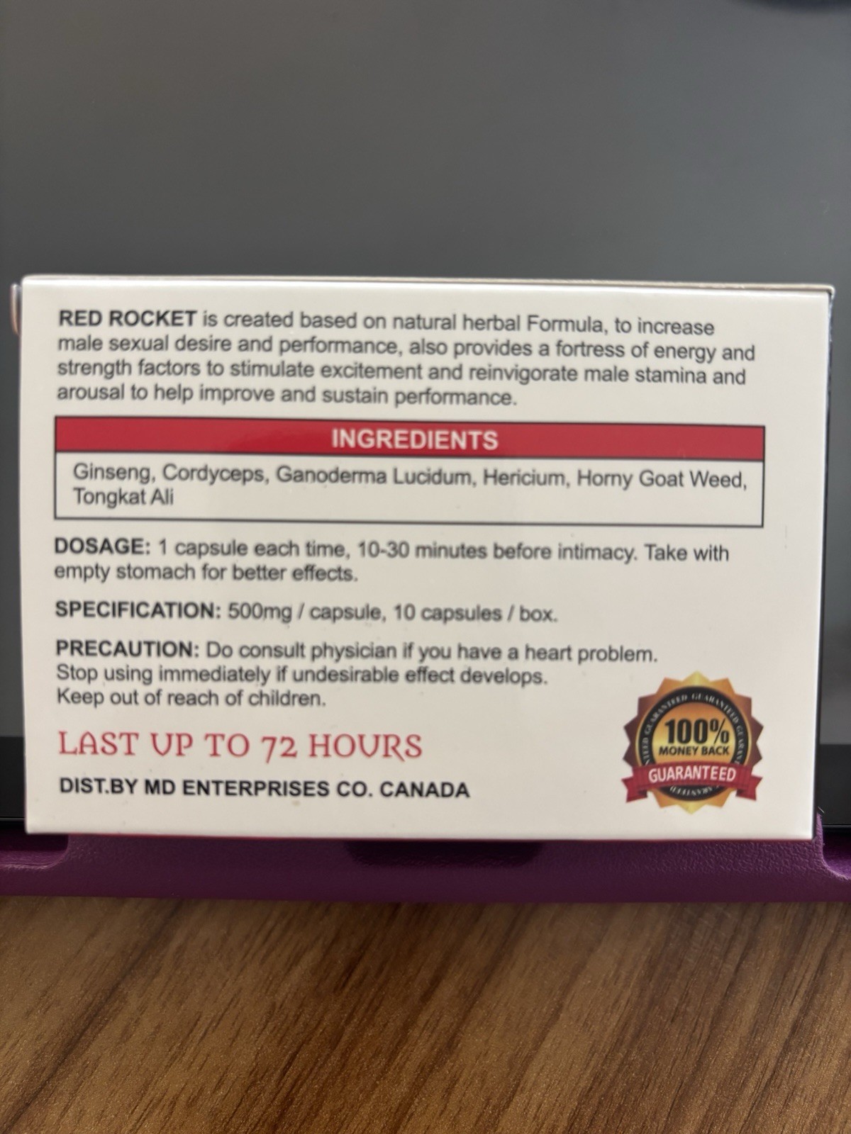 Hot !! Red Rocket !! Natural Peak Male Enhancement (10) Pills !!!