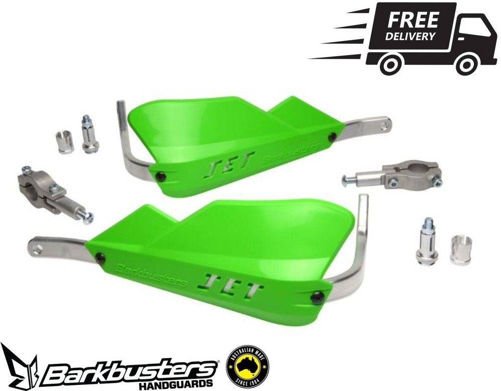 Barkbusters JET Handguard – Two Point Mount (Straight 22mm) – GREEN
