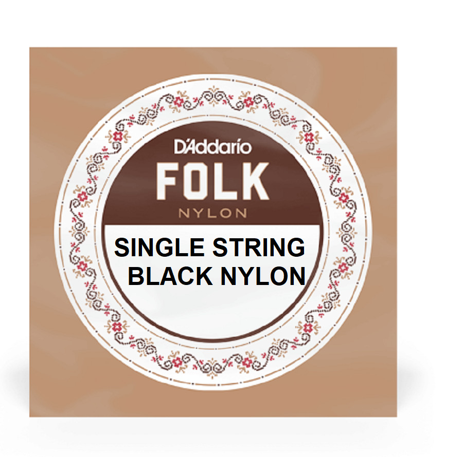 Single Black Nylon Ball-End 3rd Guitar String (G) Normal Tension .040 BEB040