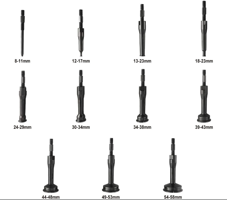 Blind Hole Bearing Puller Replacement Collet Internal Bearing Removal Tool