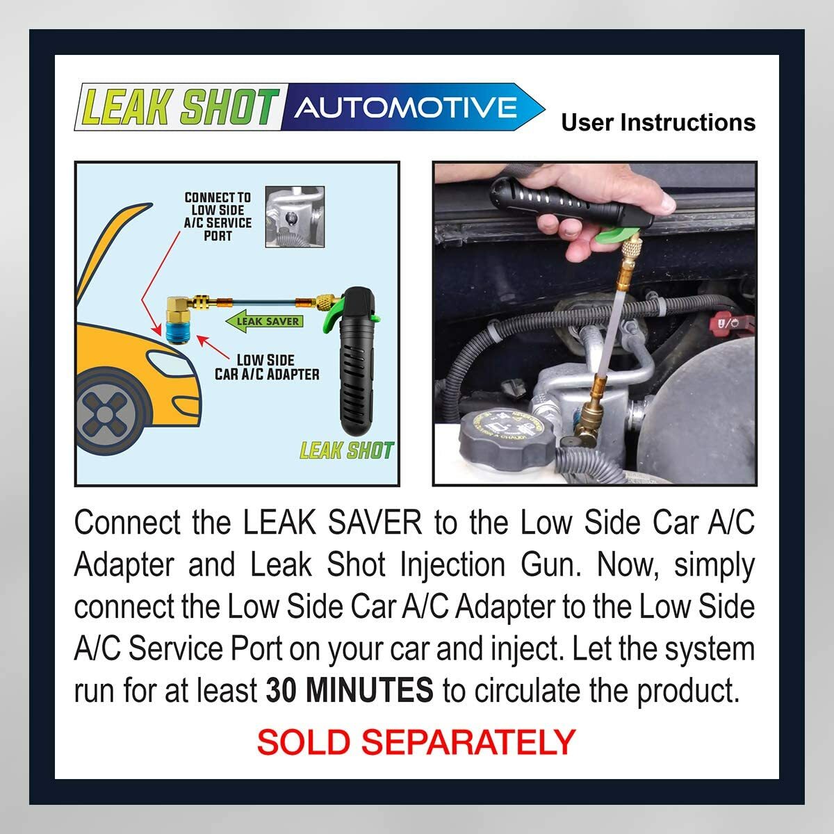 Leak Saver Direct Inject Refrigerant Leak Sealer - Small System Up to 1 Ton