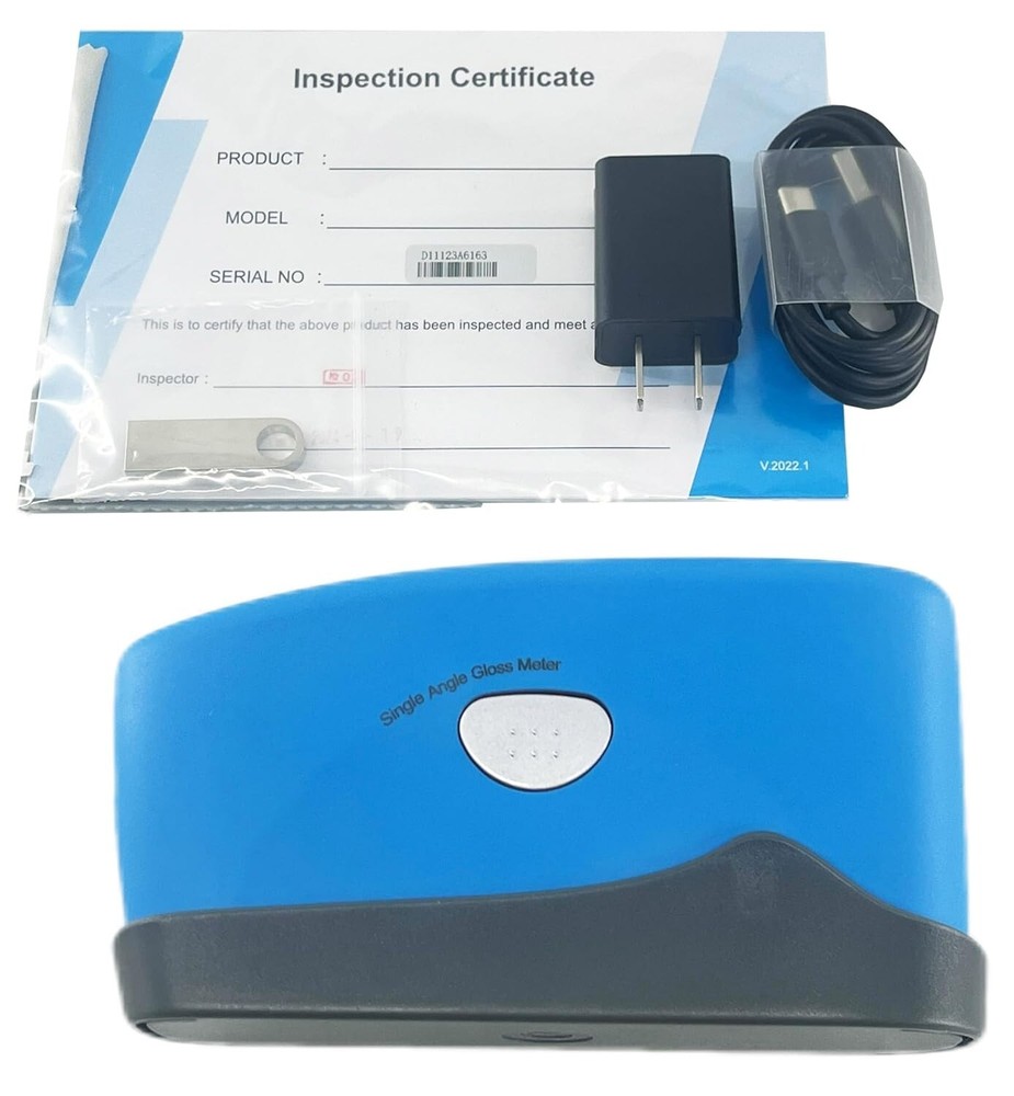 Glossmeter 60° Gloss Meter with Range 0 to 1000GU Data Storage Function