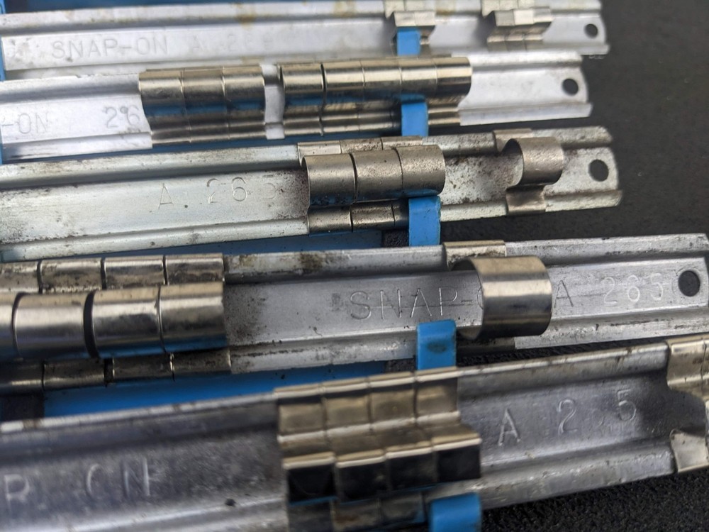 Snap-on Metal Socket Rack Rail Lot USA