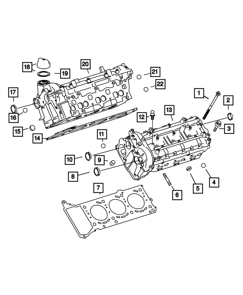 Genuine Mopar Bolt Right Cylinder Head 5175446AA