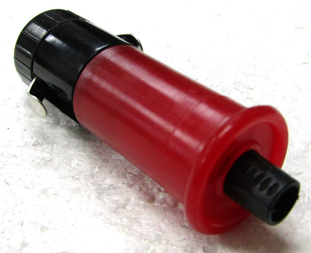 Cigarette Lighter Plug Replacement 2A Fuse Rubber Boot Red Lighter Back Bakelite