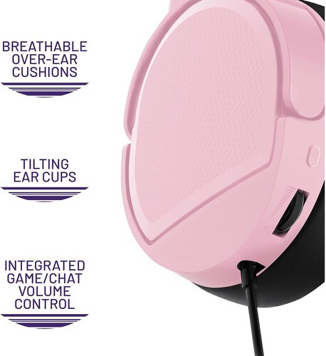 PC Accessory: Wired Headset - 4Gamers PANTHER Headset - Blush: Compatible with P