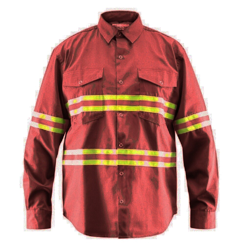 Premium Hi Vis Reflective Safety Work Shirt, Full Sleeve