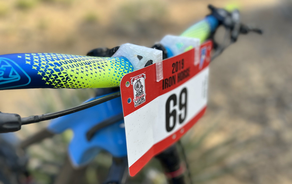 Mountain Bike Race Plate Holder