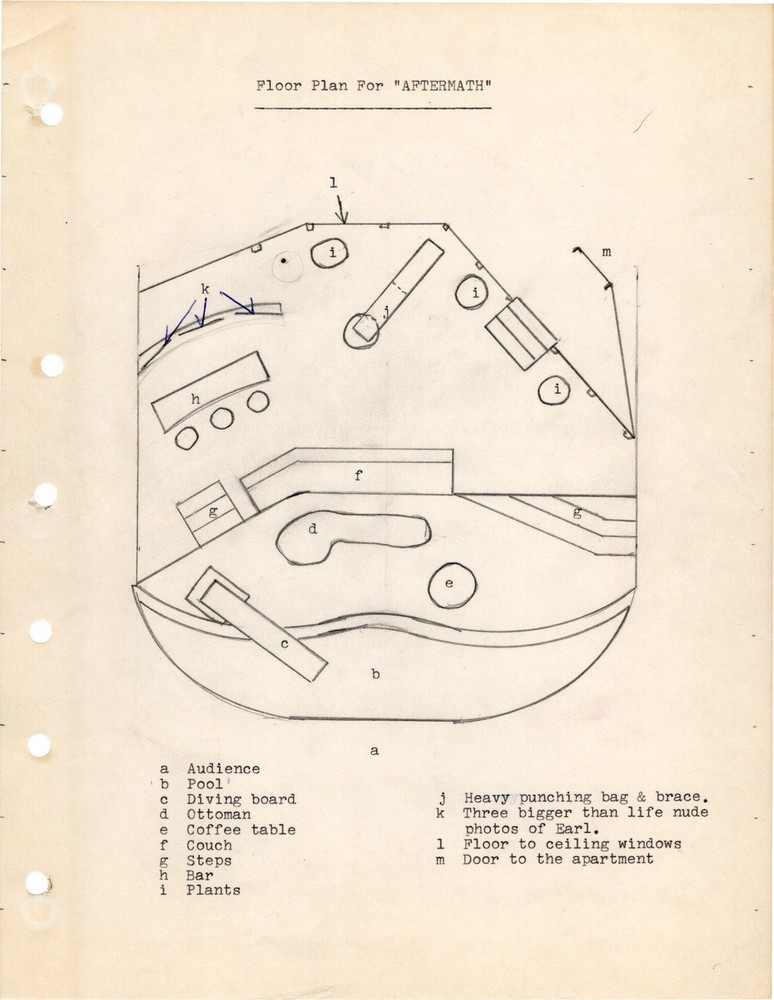 Tom Coble AFTERMATH Original script for the 1975 off-Broadway play #168970
