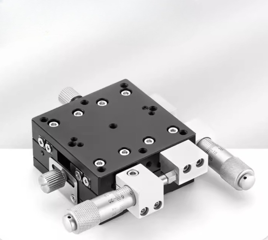 XY-Axis Displacement Platform Manual Two-Axis Cross Slide Precision Workbench