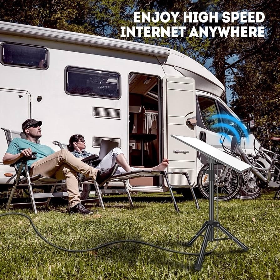 Portable Tripod Stand for Starlink Gen 3, Adjustable Mount Kit with Pipe Adapter
