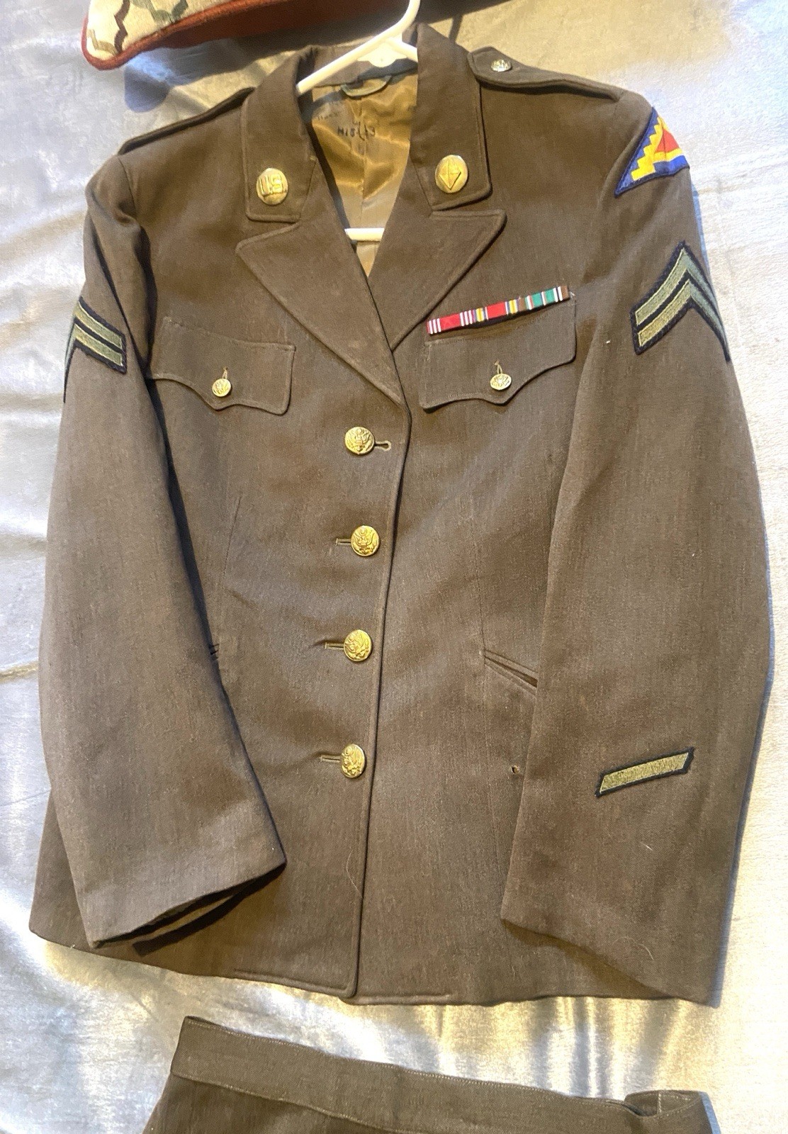 WWII WAC Uniform Jacket & Matching Skirt 7th Army Corporal