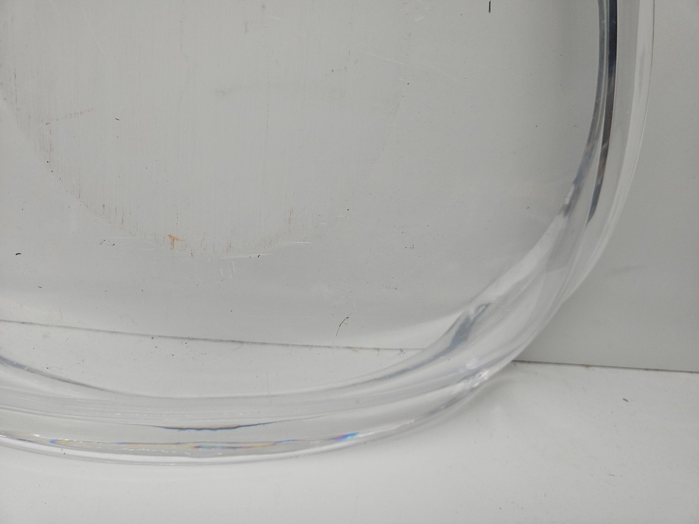 MCM Lucite Acrylic Clear Bowl 19"