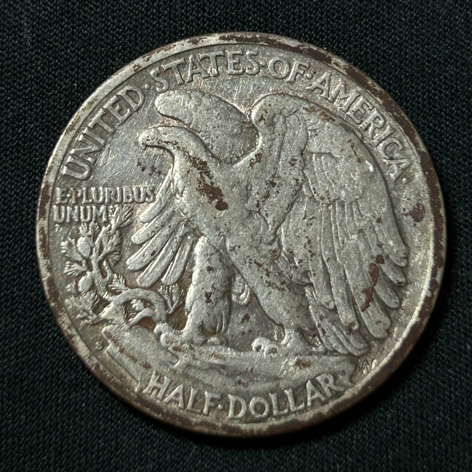 1929-S Silver Walking Liberty Half Dollar San Francisco Mint Very Good Condition