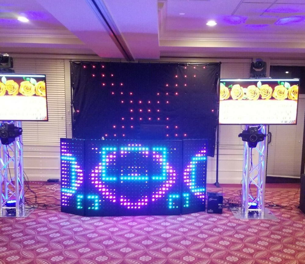 LED Pixel DJ Booth/ Facade Panels, 5 Detachable Panels