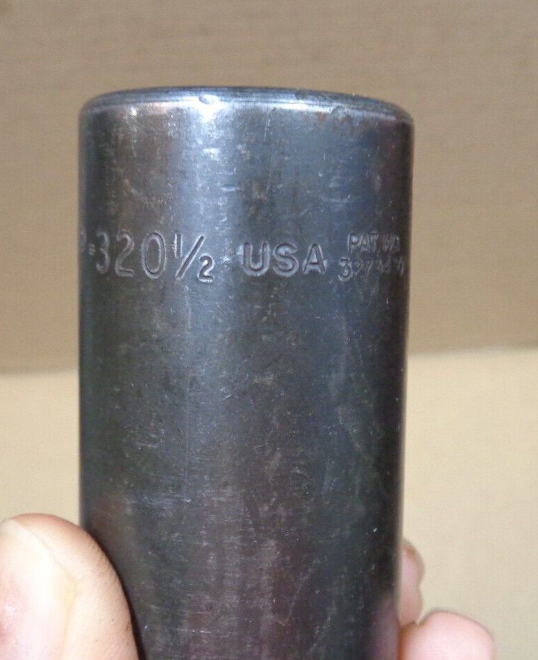 Vtg SNAP-ON Tools USA 1/2" Drive 1" SP-320-1/2 Spanner Socket ~ Underlined Logo