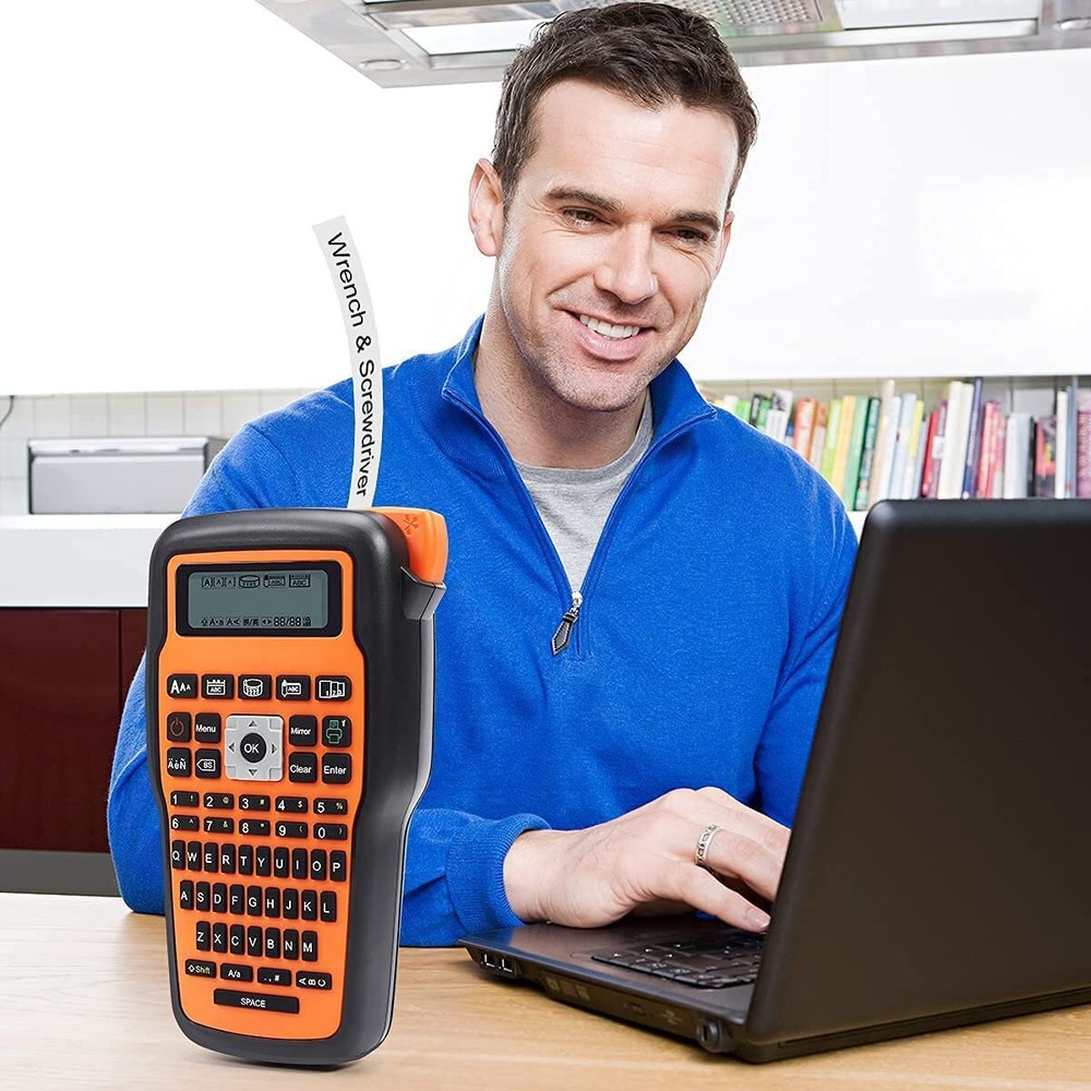 Label Maker Machine E1000 Portable Handheld Labeler Machine P-Touch TZe-231 lot