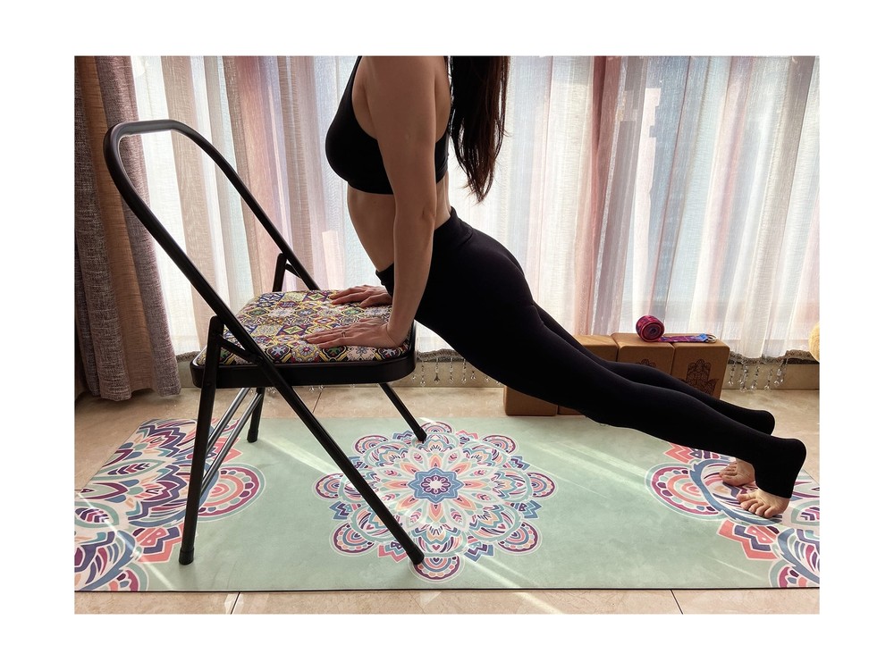 Aozora Backless Yoga Chair Prop - Flexibility and Strength Training Tool Basic