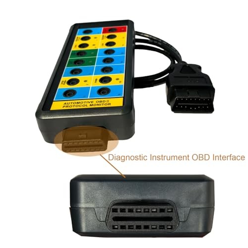 Professional OBD2 Breakout Box with LED Indicator, 16-Pin OBD2 Diagnostic Tool