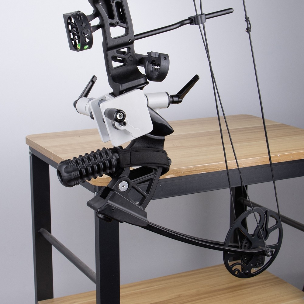 GQT Universal Bow Vise 360° , Adjustable Bow Press Archery Mount Tool Profession