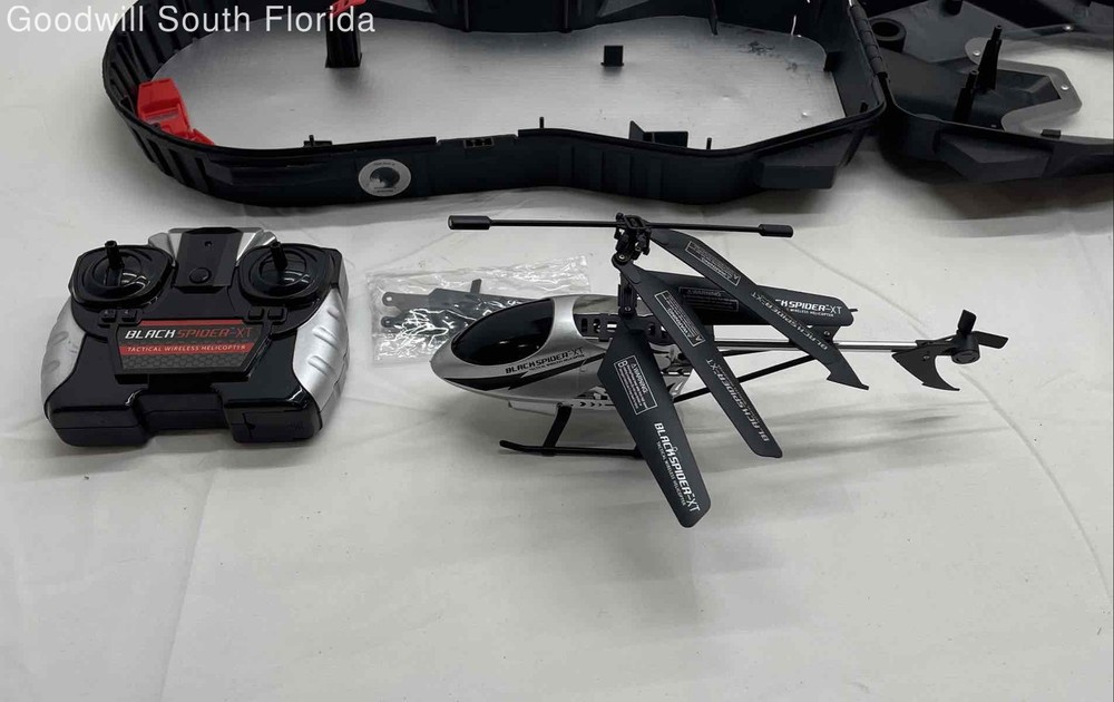 Black Spider-XT Tactical Wireless Helicopter With Remote Controller Not Tested
