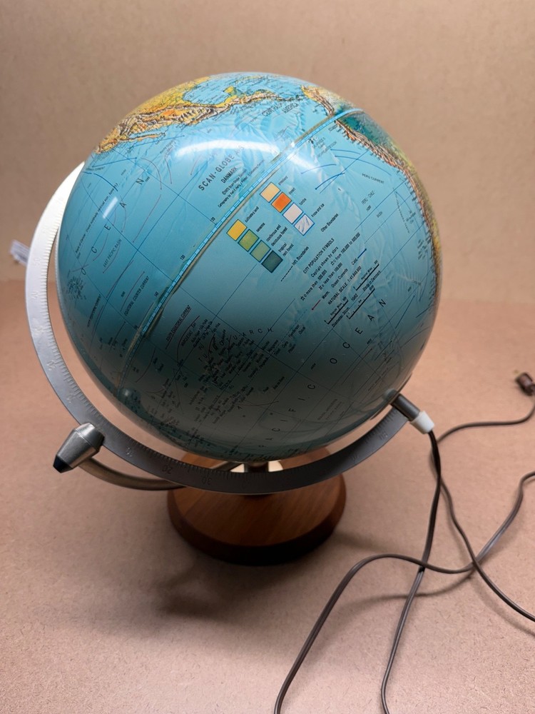Nice Vintage Scan Globe Danish Dated 1972 Working Order