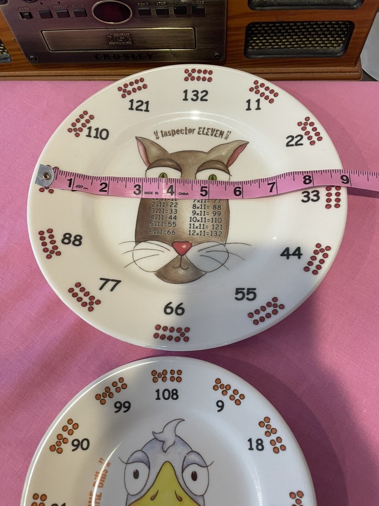 Times Table Meet The Multiples Melamine Dish Set