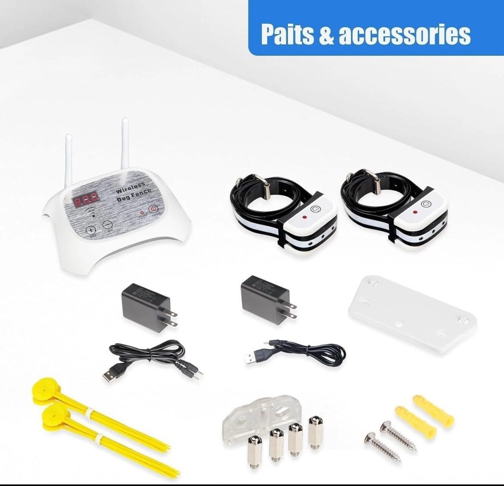 Wireless Dog Fence Electric Pet Containment System, Adjustable Control