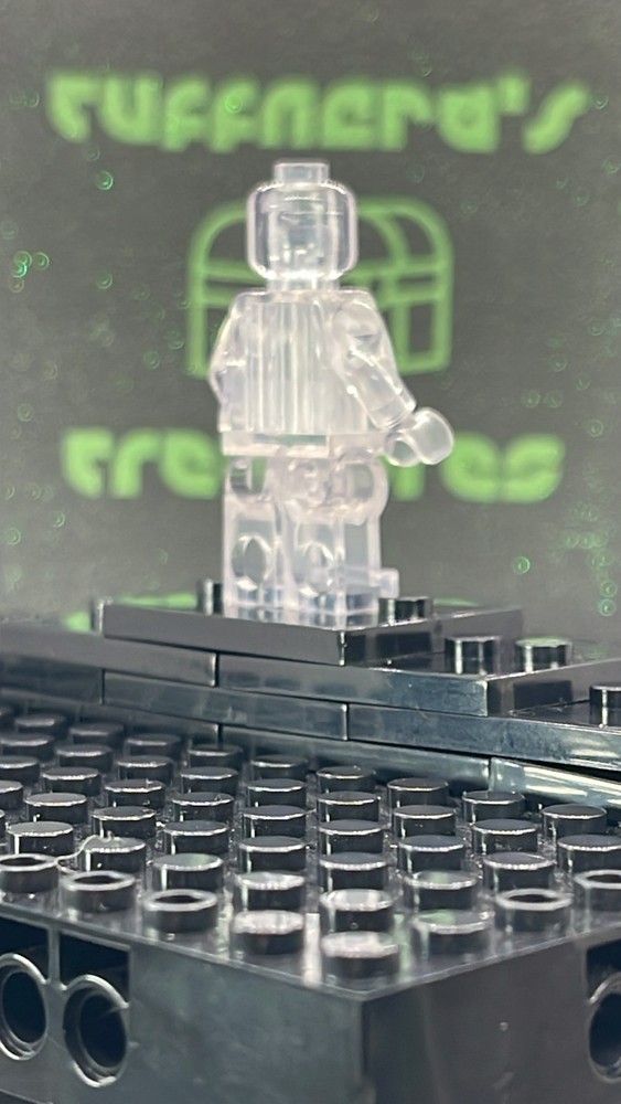 CUSTOM BLANK MOC TRANSPARENT CRYSTAL CLEAR MINIFIG