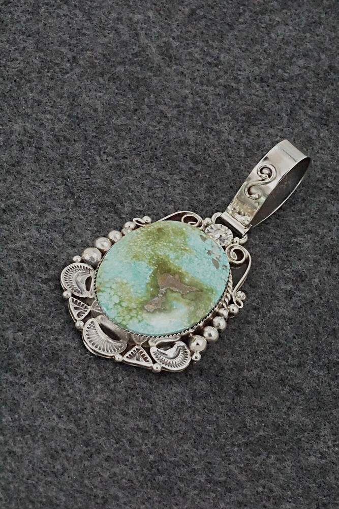 Turquoise & Sterling Silver Pendant - Anthony Brown