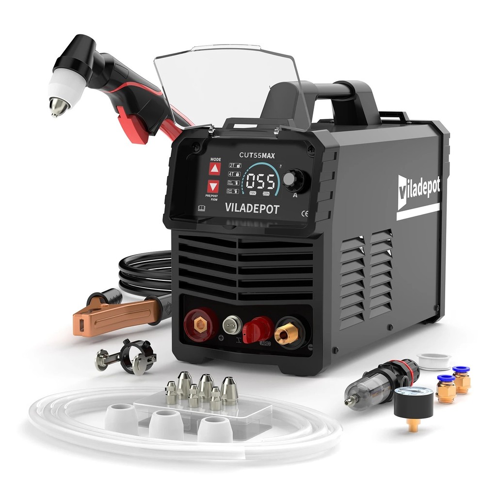 CUT55 MAX Plasma Cutter 55A Pilot Arc 220V Machine.