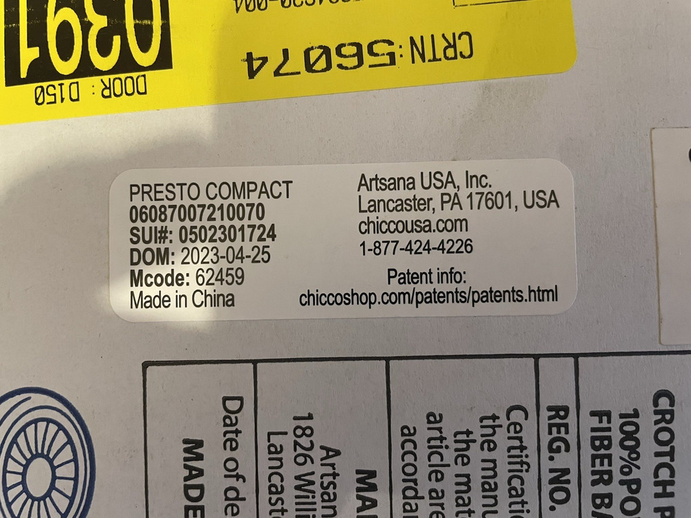 Chicco Presto Compact Stroller - Gray