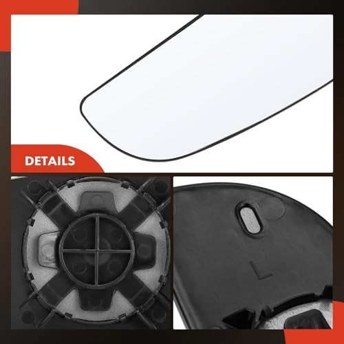 Lower Mirror Glass - Compatible with 2009-2024 Dodge Ram 1500 Left Driver Side