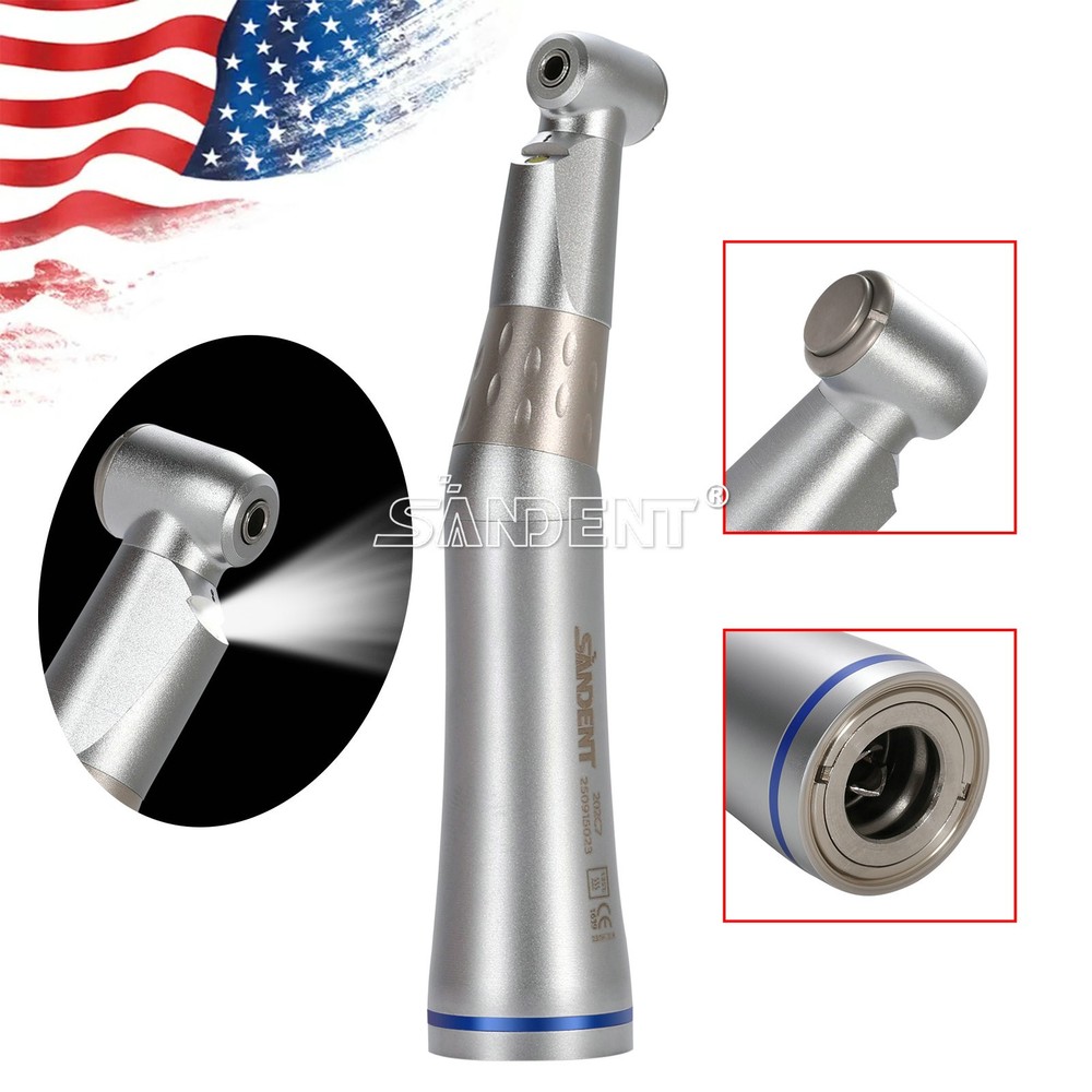 Dental 1:1 Contra Angle E-generator LED Internal Way Low Speed Handpiece E-type