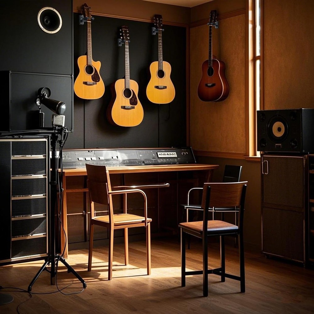 Adjustable Guitar Wall Mount Hanger with Auto Lock - For All String Instruments