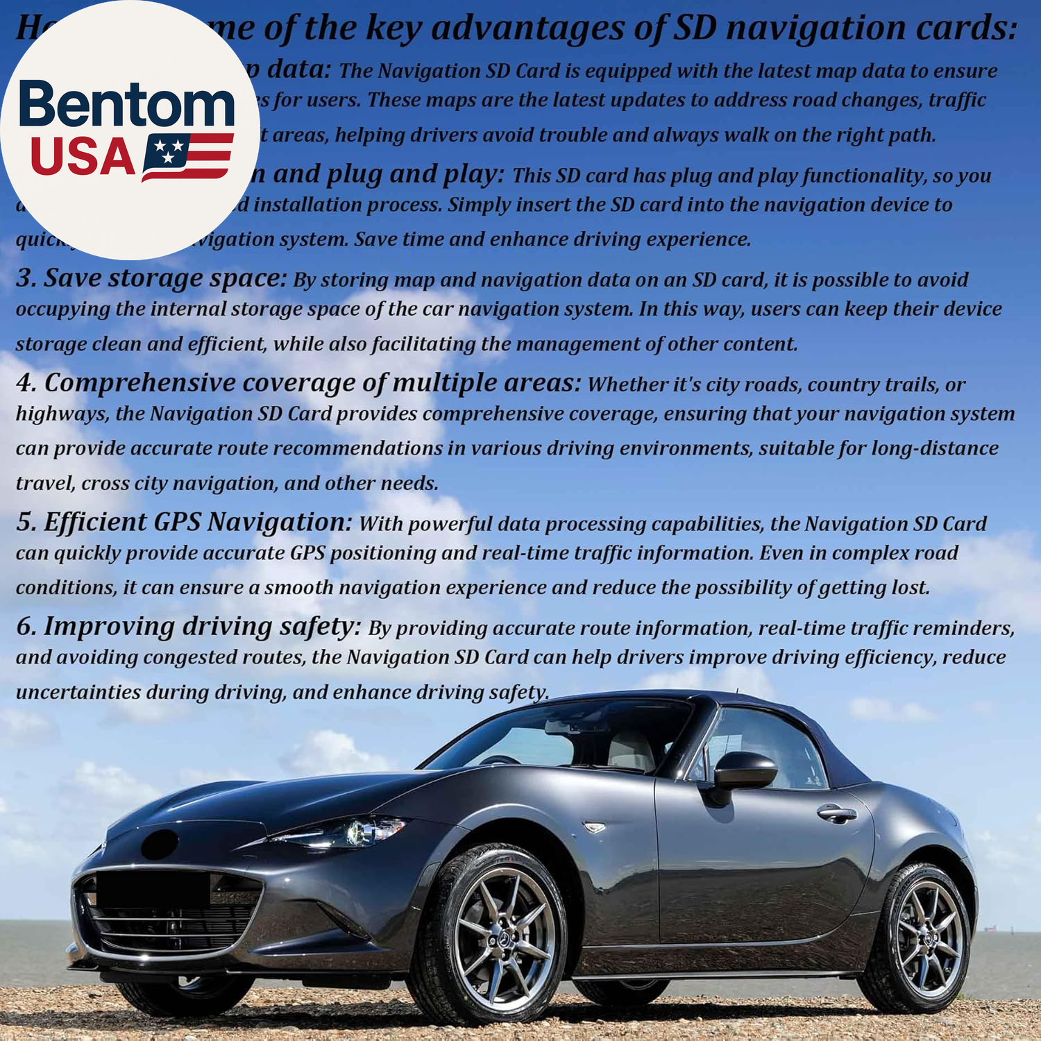 Mazda Navigation SD Card Map USA Canada Mexico CX5 CX9 Mazda3 2014-2023 GPS